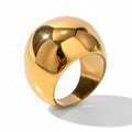 Chunky gold ring