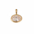 Oval luxe charm