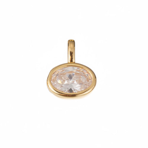 Oval luxe charm